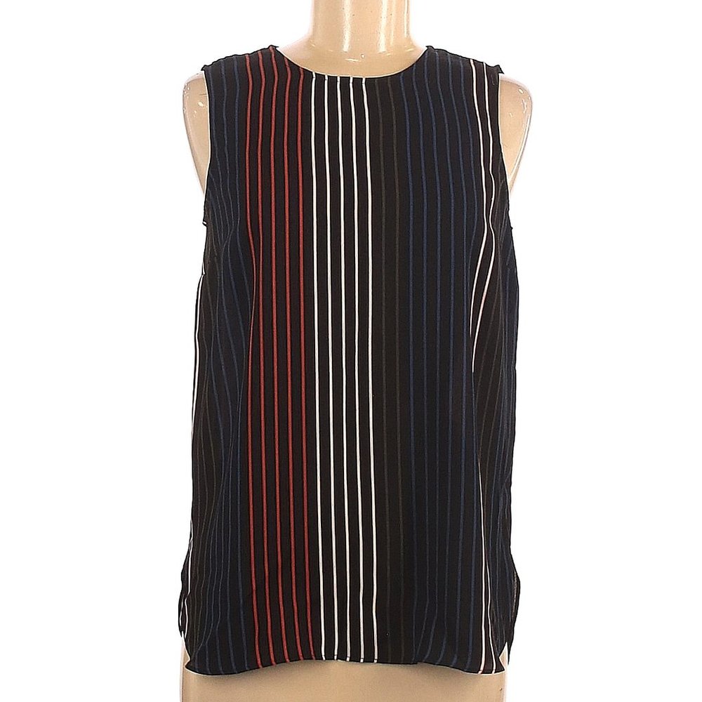Who What Wear Sleeveless Striped Blouse